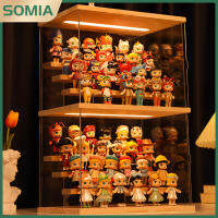 Somia พร้อมส่งจากไทย ชั้นวางโมเดล ฐานไม้ กล่องฟิกเกอร์ ตู้โมเดล ตู้โชว์ตุ๊กตา 2/3/5 ชั้น ของสะสม ประกอบง่าย มีหลายขนาด