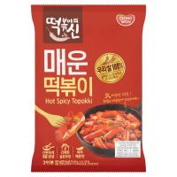 ✨Sale✨ ดงวอน ต็อกป๊อกกิผัดซอสเผ็ดพร้อมปรุง 400กรัม Dongwon Hot Spicy Topokki Stick-Shaped Rice Cake with Hot Spicy Sauce 400g