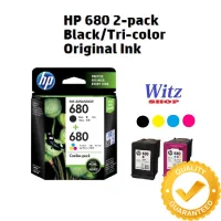 หมึกแท้  HP680,  แพ็คคู่   Black &amp; Tri-colorInk Cartridges #หมึกเครื่องปริ้น hp #หมึกปริ้น   #หมึกสี   #หมึกปริ้นเตอร์  #ตลับหมึก