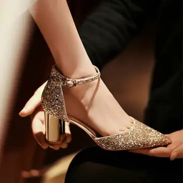 Lily wedding shoes bridal shoes champagne gold high heels- Thamara – GOOD  GIRL REBEL