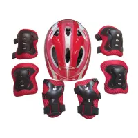 Kids Children Roller Skates Bike Safety Helmet Knee Elbow Wrist Guard Pad Set