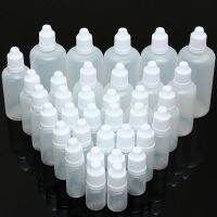 【YF】☃  5PCS 5ml/10ml/15ml/20ML/30ML/50ML/100ML Plastic Squeezable Dropper Bottles Refillable