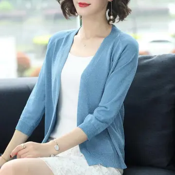 Modal Cardigan Long sleeves Plus size Summer Spring Loose Air-conditioned  Top Open-front sun-proof clothing - AliExpress