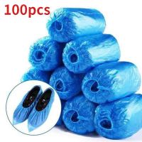 100 PCS Plastic Disposable Shoe Covers Cleaning Overshoes Outdoor Rainy Day Carpet Cleaning Shoe Cover Waterproof Shoe Covers Shoes Accessories