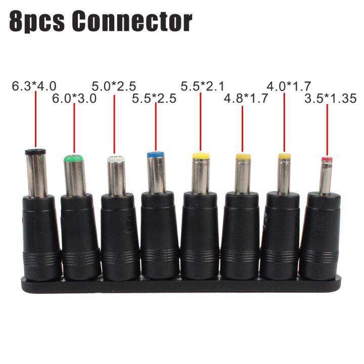 adjustable-3v-24v-2a-ac-dc-adapter-eu-plug-display-screen-plastic-voltage-regulated-power-supply-adatpers-8-pcs-connectors-cables-converters