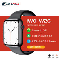 Zurexa IWO W26ดูสมาร์ทผู้ชายผู้หญิงกด Ip68กันน้ำ IWO 12 S Mart W Atch ผู้ชายคลื่นไฟฟ้าหัวใจ PPG Pedometer นาฬิกาสำหรับ Android IOS