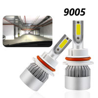 2X C6 Fog Light 9005 Type Waterproof Car Lamp COB Auto Headlight 72W Daylight Spot Light Super Bright Led Car Bulb for Night Car