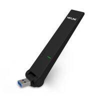 Wavlink USB ไร้สาย AC1300อะแดปเตอร์ Wifi 5GHz และ2.4GHz แถบคู่ USB ไวไฟดองเกิลขนาดเล็กอะแดปเตอร์การ์ดเนตเวิร์คพร้อมปุ่ม WPS WDS AP