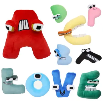 Alphabet Lore Plush Toy Stuffed Animal Plushie Doll Toys Gift Kids Children  26 English Letters Kids Birthday Gift (A-Z-0-9)