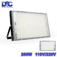 1/2PCS 110V 220V 200W Led Floodlight Outdoor Garden Flood Light Ip65 Waterproof Spotlight Focos LED Reflector Street Wall Lamp Power Points  Switches