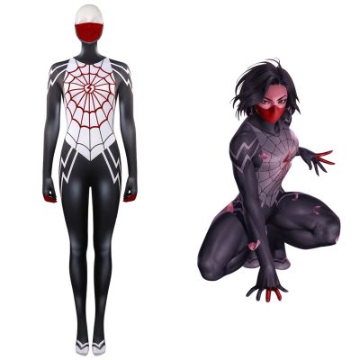 △ Spider-Man Silk Cindy Moon Jumpsuits Cosplay Costume Outfit Halloween Party Suit