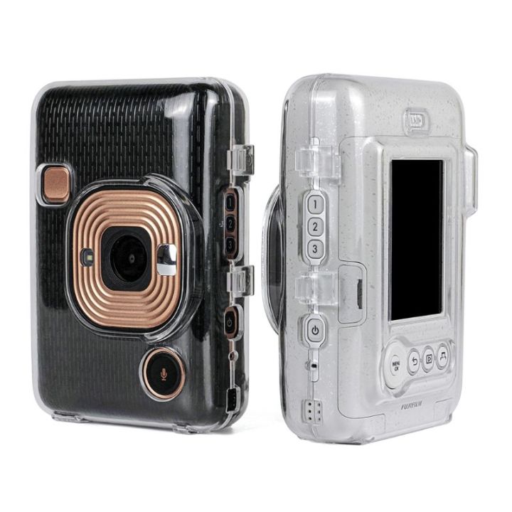 กระเป๋ากล้องฝาครอบเคสป้องกันพีวีซีคริสตัลใสสำหรับอุปกรณ์เสริมกล้องถ่ายรูปเครื่องเล่นขนาดเล็ก-fujifilm