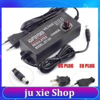 JuXie store AC 100-220V to DC 3-12V 5A Adjustable Power Adapter CCTV Camera Power Supply for Led Strip Light Display Screen Charger E1