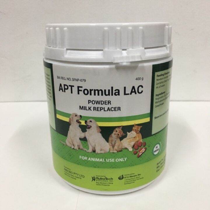 APT Formula LAC Powder Milk Replacer 400 grams Dog Milk Pet Milk Powder