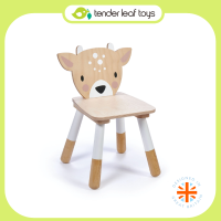 Tender Leaf Toys เฟอร์นิเจอร์เด็ก เฟอร์นิเจอร์ไม้ เก้าอี้ลายกวางน้อย Forest Deer Chair