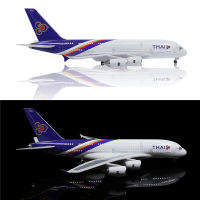 Thai Airways Airbus A380 Airplane Model with LED Light (Touch or Sound Control) Plane for Decoration