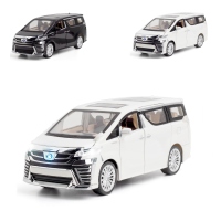 1:24โตโยต้า Vellfire MPV ล้อแม็กรถยนต์รุ่นเสียงและแสงดึงกลับคอลเลกชัน D Iecast ยานพาหนะรถยนต์ของเล่นสำหรับเด็ก