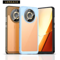 Lereach เคสโปร่งใสสีสันสดใสสำหรับ Realme 11 5G, 11 Pro Plus, 11 Pro+ กรอบ TPU แบบนุ่มฝาครอบเคสโทรศัพท์ฮาร์ดดิสก์ PC