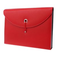 Fashion A4 Business Bag Men Lady Leather Pouch Paper File Folders Package Messenger Bags 13 Layers