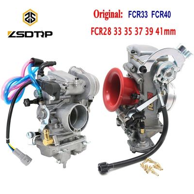 ZSDTRP FCR28 31 33 35 37 39 40 41Mm FCR39คาร์บูเรเตอร์เคฮินเอฟซีอาร์สำหรับ CRF450/650 FS450 Husqvarna450มอเตอร์แข่งเพิ่มพลังงาน30%