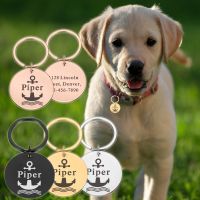 ✆♕ Dog Collar ID Tags Engraved with Name Number Customized Pet Dog Nameplate Cat Harness Address Tag Pets Dogs Cats Accessories