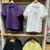 UNIQLO เสื้อยืดแขนสั้นสำหรับผู้ชาย,เสื้อยืดนำเข้าลำลองฤดูร้อน2023ห้องลองเสื้อสีล้วนแบบไม่มีซับในเสื้อผ้าบุรุษ455388เร็ว