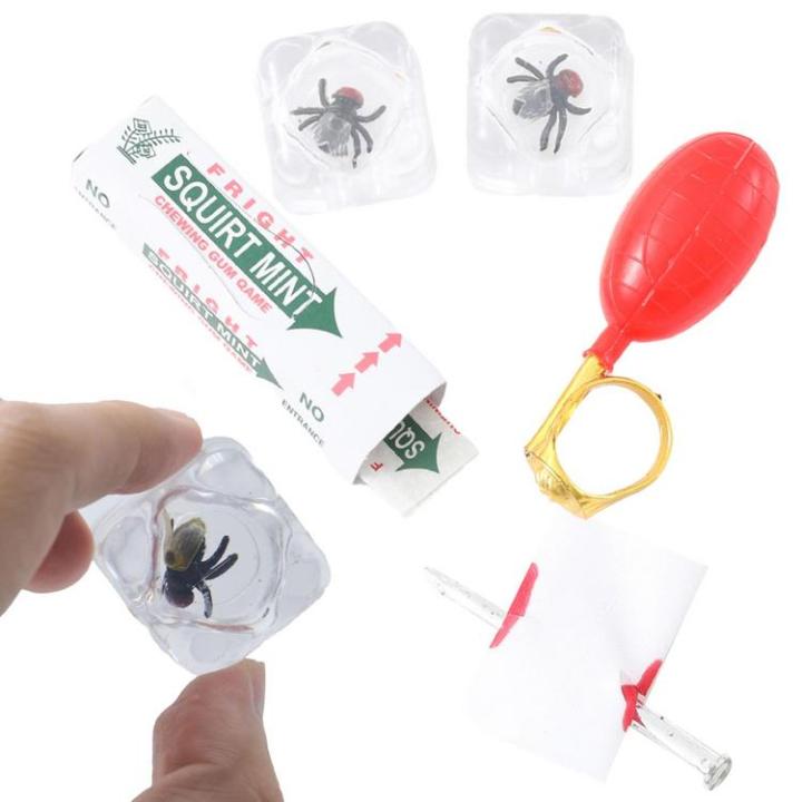 prank-set-4-pieces-prank-games-joke-tricky-game-set-water-spray-ring-piercing-nails-ice-bugs-flies-surprising-gifts-box-set-for-kids-amp-adults-cute