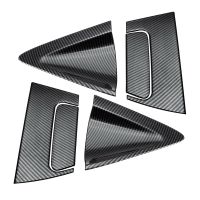 Car Carbon Fiber Side Rear Door Handle Cover Bowl Cover For -V 2016-2018