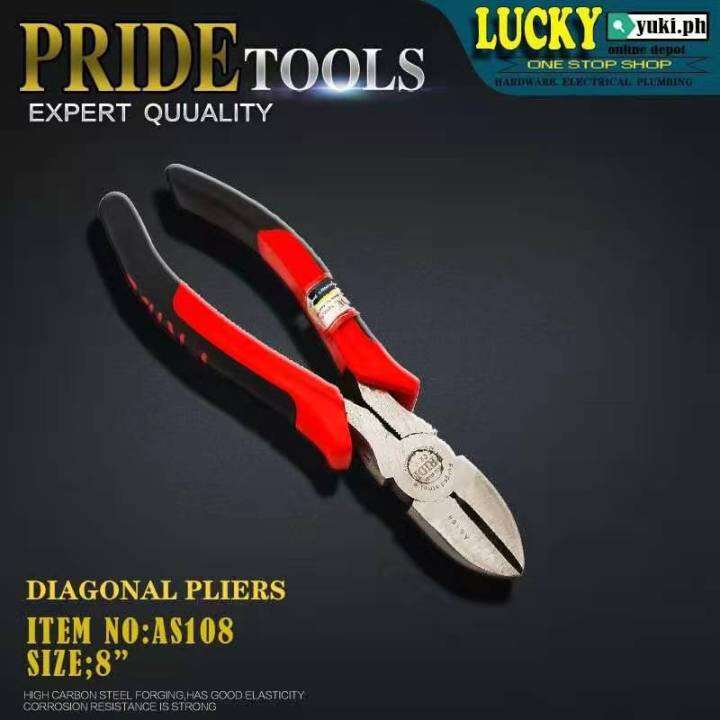 PRIDE AS108 AMERICAN DIAGONAL PLIERS (SIZE8") Lazada PH