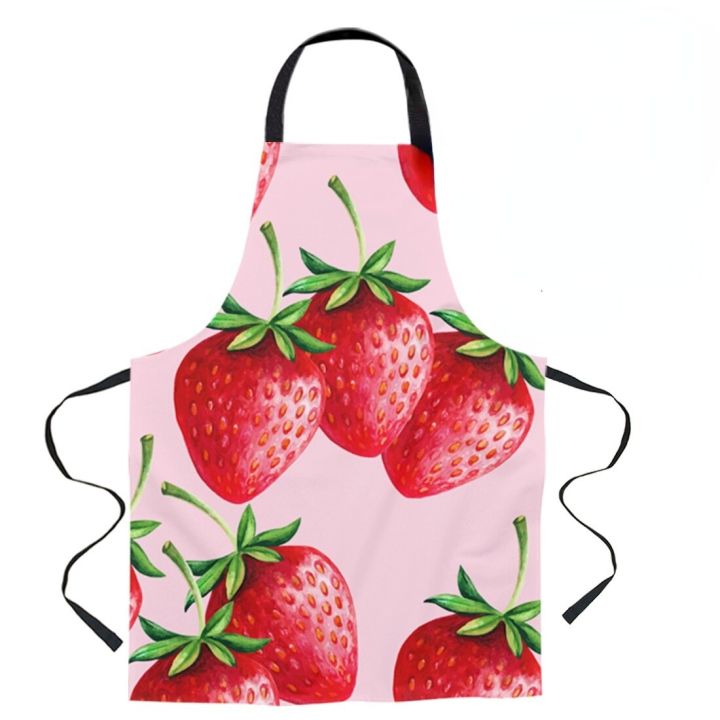 fruit-strawberry-wood-grain-retro-apron-kitchen-home-cleaning-apron-haircut-apron-cooking-accessories-female-apron-delantal-chef