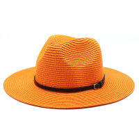 ฤดูร้อนที่มีสีสัน Sunshade Beach หมวกผู้หญิงกว้าง Brim Straw ปานามา Roll Up หมวก Fedora Beach Sun หมวก UPF50ครีมกันแดด Holiday