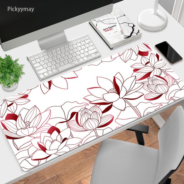 flower-art-large-mouse-pad-computer-carpet-mausepad-deskmat-office-accessories-pc-rubber-table-mat-keyboard-mousepad-90x40-80x30