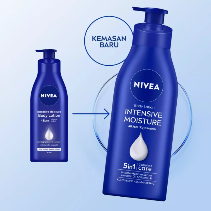 Nivea Intensive Moisture Body Lotion 380ml Pelembab Kulit Badan