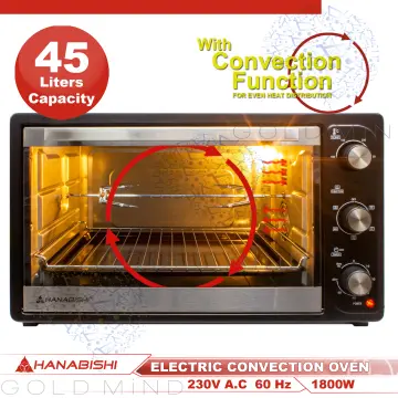 hanabishi electric oven 45 liters