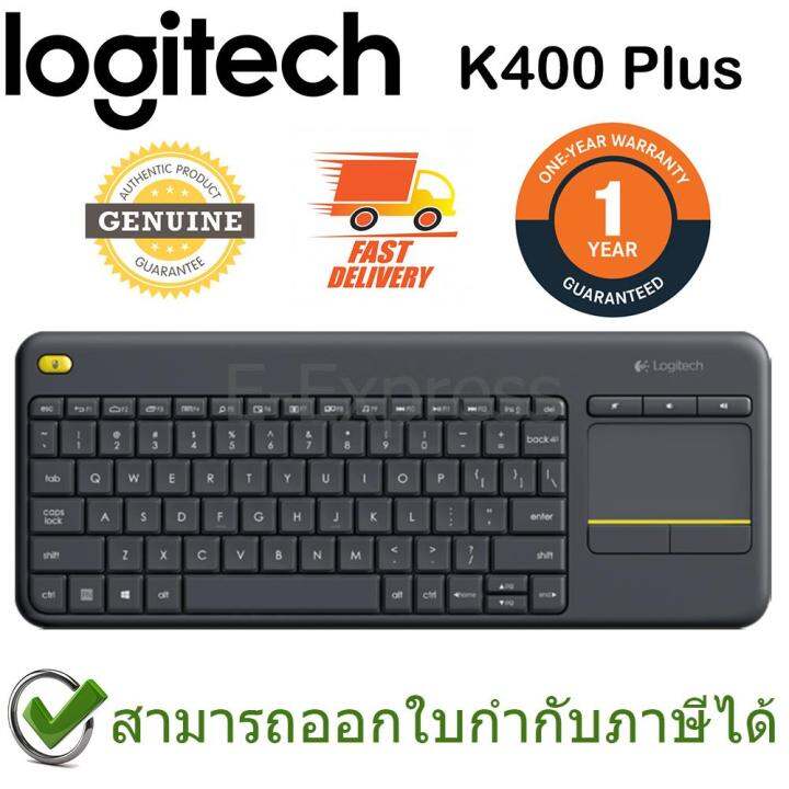 logitech-wireless-touch-keyboard-k400-plus-สีดำ-แป้นภาษาไทย-อังกฤษ-ของแท้-ประกันศูนย์-1ปี-คีย์บอร์ด-ไร้สาย-black