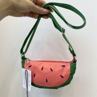 Creative type watermelon bag 2022 new fashion ins small wind inclined bag mobile phone bag X118 fruit bag free mail