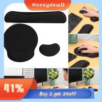 HONEYDEWD ตามหลักสรีรศาสตร์ กันลื่น พักข้อมือ ชุดแผ่นรองเม้าส์ แผ่นรองเม้าส์ แผ่นรองคีย์บอร์ด อะไหล่แล็ปท็อป