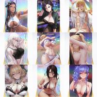 9Stksset of anime mobile games flash card game fan beauty card collection flash card kawaii girl