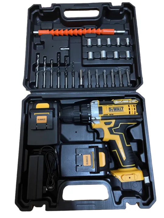 DeWALT Cordless Drill Driver 28V Double-Speed with 2 Li-ion Batteries ...