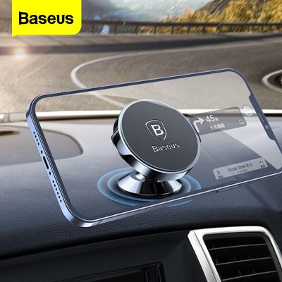 Baseus Magnetic Car Phone Holder For iPhone 12 11 X Samsung Magnet Mount Car Holder Phone in Car Cell Mobile Phone Holder Stand Car Mounts
