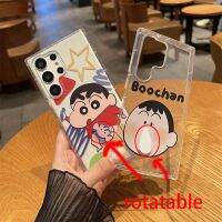 Kawaii Crayon Shin-Chan Boochan ตัวการ์ตูน Samsung ใหม่ S22/S23Ultra A54A34เคสโทรศัพท์โปร่งใสอุปกรณ์ดิจิตอลป้องกันการตก