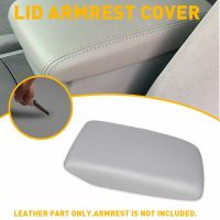 1Pcs Car Leather Center Console Lid Armrest Cover Trim Gray Skin For Toyota Highlander 2008 2009 2010 2011 2012 2013 Accessories Pipe Fittings Accesso