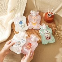 Cute Transparent Hot Water Bag Hot Water Bottle Portable Hand Warmer Water filling Hot Water Warmer Home Winter Warming Supplies