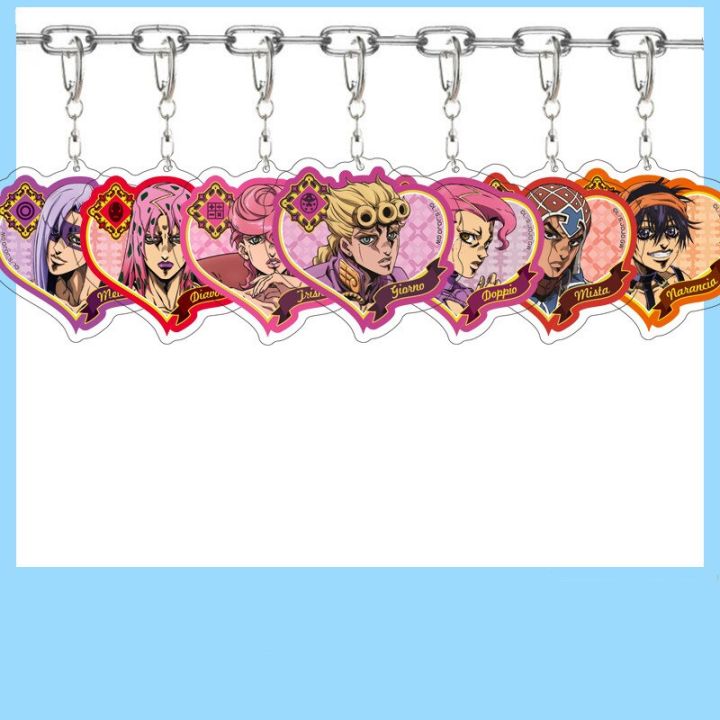 jjba-anime-keychain-women-bucciarati-mista-abbacchio-key-chain-man-acrylic-key-ring-jojo-bizarre-adventure-golden-wind-pendant-key-chains