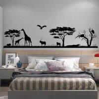 African Wildlife Jungle Landscape Vinyl Wall Stickers African Tribe Childrens Room Kindergarten Home Decoration Children Gifts