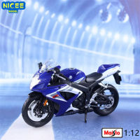 Maisto 1:12 SUZUKI GSX-R 750รถจักรยานยนต์รุ่นจำลอง D Iecast โลหะอัลลอยรุ่นรถยนต์แสงเสียงคอลเลกชันเด็กของเล่นของขวัญ B267