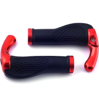 Cycling Handle Grip Bar End Durable Anti-slip Rubber Aluminum Alloy MTB Mountain Road Bike Bicycle Lock-on Handlebar Cover