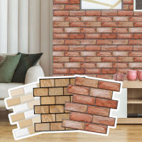 3D Stereo Wall Stickers Self-adhesive Wallpaper Brick Pattern Creative 3D Peel And Stick Heatproof Vinyl Waterproof Wallpaper