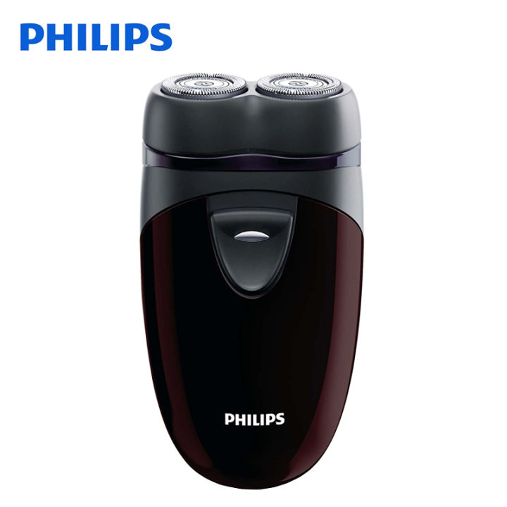 100-genuine-philips-electric-shaver-pq206-with-two-floating-heads-aa-battery-facial-contour-tracking-for-mens-electric-razor