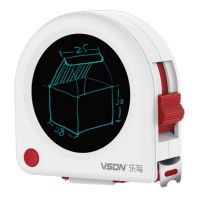 VSON 5M/16Ft Tape Measure with LCD Writing Tablet Drawing Board for Construction/Carpenter/DIY Measurement